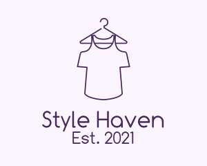 Purple Shirt Laundry  logo design