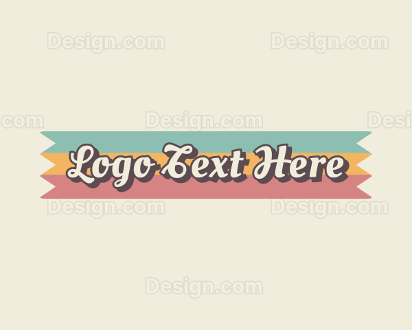 Retro Cursive Business Logo