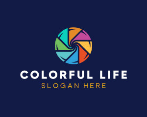 Colorful Paint Circle logo design