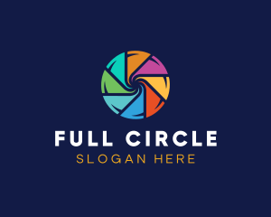 Colorful Paint Circle logo design