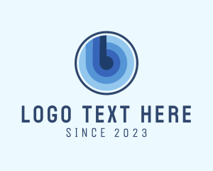 Circular - Blue Corporate Letter B logo design
