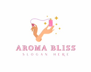 Sparkle Perfume Scent logo design