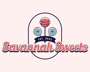 Sweet Lollipop Candy logo design