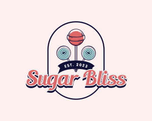 Sweet Lollipop Candy logo design