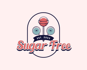 Sweet Lollipop Candy logo design