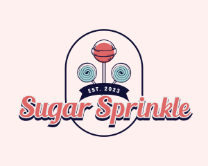 Sweet Lollipop Candy logo design