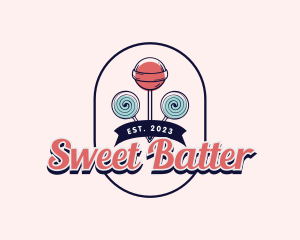 Sweet Lollipop Candy logo design