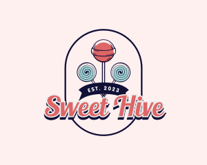 Sweet Lollipop Candy logo design