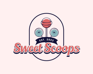 Sweet Lollipop Candy logo design