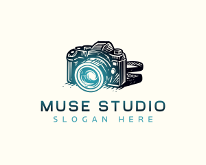 Photography Studio DSLR logo design