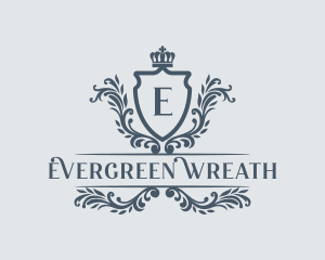 Regal Wreath Crest logo design