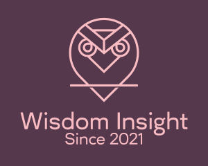 Pink Owl Aviary  logo design