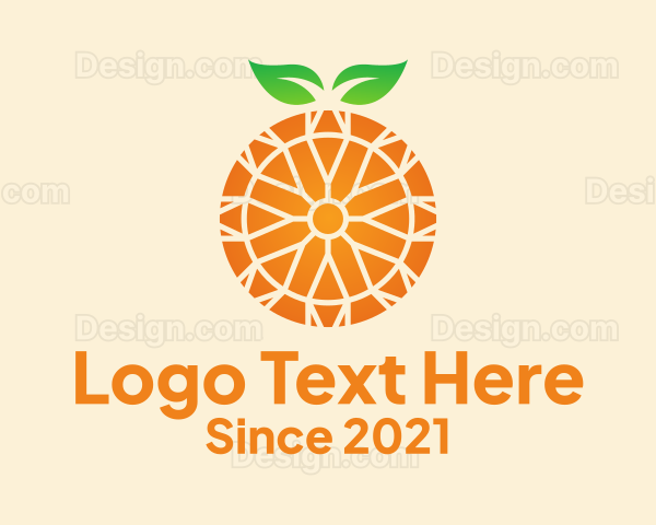 Orange Citrus Fruit Logo