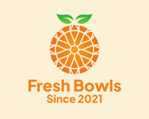 Orange Citrus Fruit  logo design