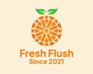 Orange Citrus Fruit  logo design