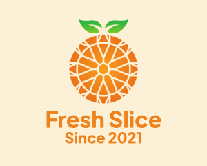 Orange Citrus Fruit  logo design