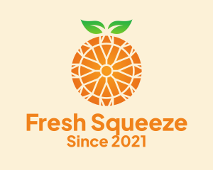 Orange Citrus Fruit  logo design