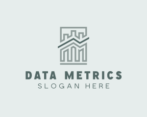 Finance Bar Graph Statistics logo design