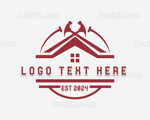 Carpentry Repairman Renovation Logo