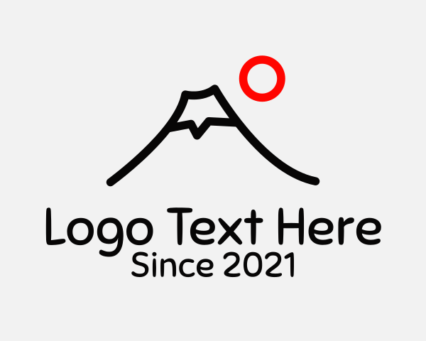 Volcano logo example 2