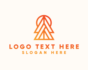 Orange Pine Tree logo