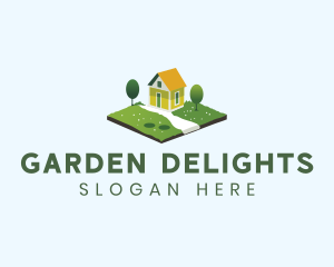 Home Garden Landscaping logo design