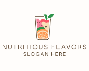 Healthy Fruit Juice Flavor logo