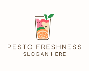 Healthy Fruit Juice logo design