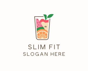 Healthy Fruit Juice logo design