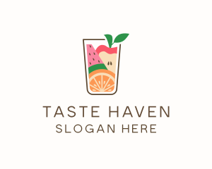 Healthy Fruit Juice Flavor logo