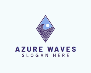 Diamond Wave Technology logo design