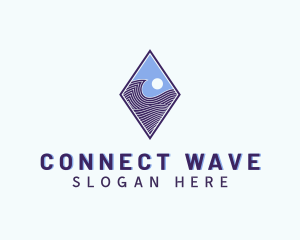 Diamond Wave Technology logo design