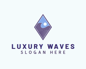 Diamond Wave Technology logo design