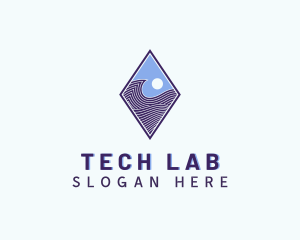 Diamond Wave Technology logo design