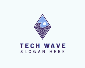 Diamond Wave Technology logo design