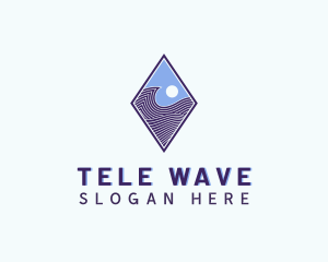 Diamond Wave Technology logo design