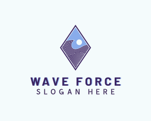 Diamond Wave Technology logo design