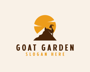 Goat Mountain Sun logo design