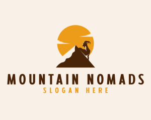 Goat Mountain Sun logo design