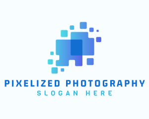 Pixelated Technology Program logo design