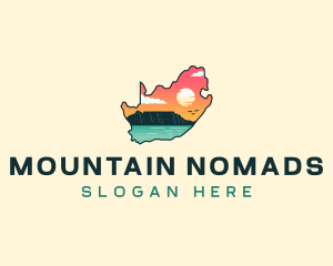 South Africa Table Mountain logo design