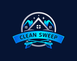 Pressure Wash Cleaning logo design