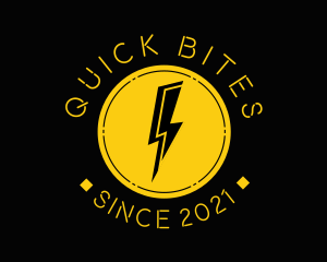 Gold Lightning Energy logo design