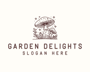 Fungus Herbal Mushroom logo design