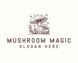 Fungus Herbal Mushroom logo design