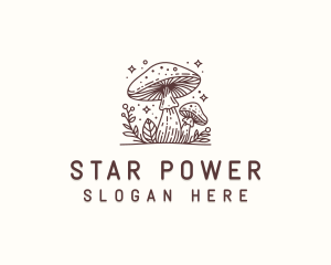 Fungus Herbal Mushroom logo design