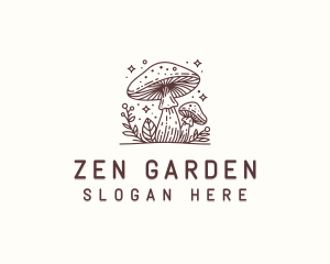 Fungus Herbal Mushroom logo design