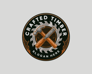 Hammer Chisel Handyman logo design