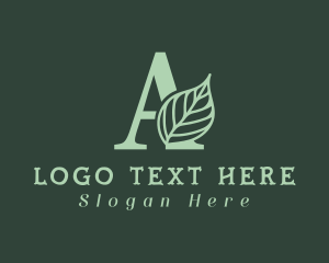 Leaf Organic Letter A logo