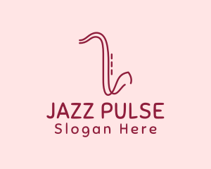 Saxophone Line Art logo